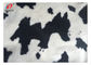 Velboa Short Plush 100% Polyester Velvet Fabric Animal Cow Pattern Print